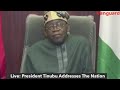 Live: President Tinubu Broadcast