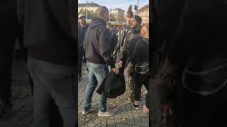 Lipcse: Magyar szurkolók vs. antifa