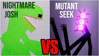 Nightmare Josh [Garten of Banban] vs Mutant SEEK [DOORS] - People Playground 1.26