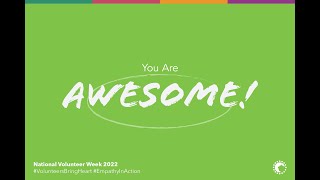 Thank you for volunteering!
