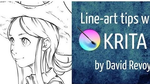 Line-art tips with krita🖌✍