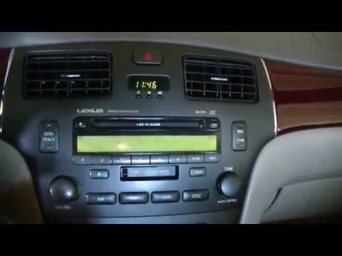 2004 Lexus es330 radio replacement with aftermarket double din head unit