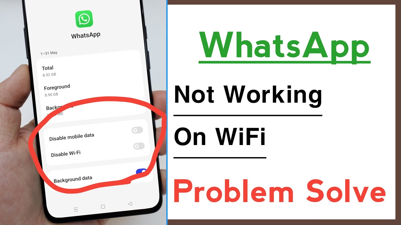 WhatsApp Not Working On WiFi Problem Solved YouTube
