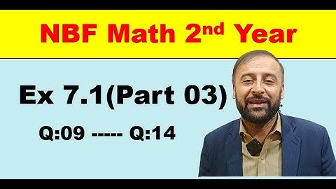 Exercise 7.1 (Part 03) |NBF Math 2nd Year | Chapter 07 | CONIC SECTION | Federal Mathematics
