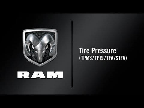 Tire Pressure (TPMS, TPIS, TFA, STFA) | How To | 2020 Ram Chassis Cab