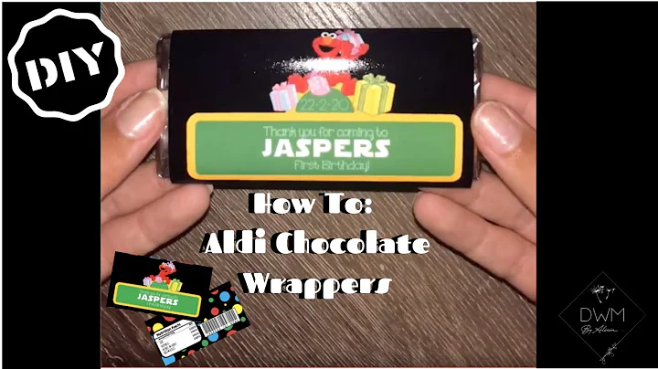 How to: Aldi chocolate wrappers