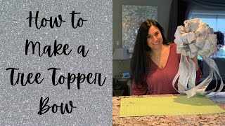 How to Make a Christmas Tree Topper Bow Using the Deluxe EZ Bow Maker
