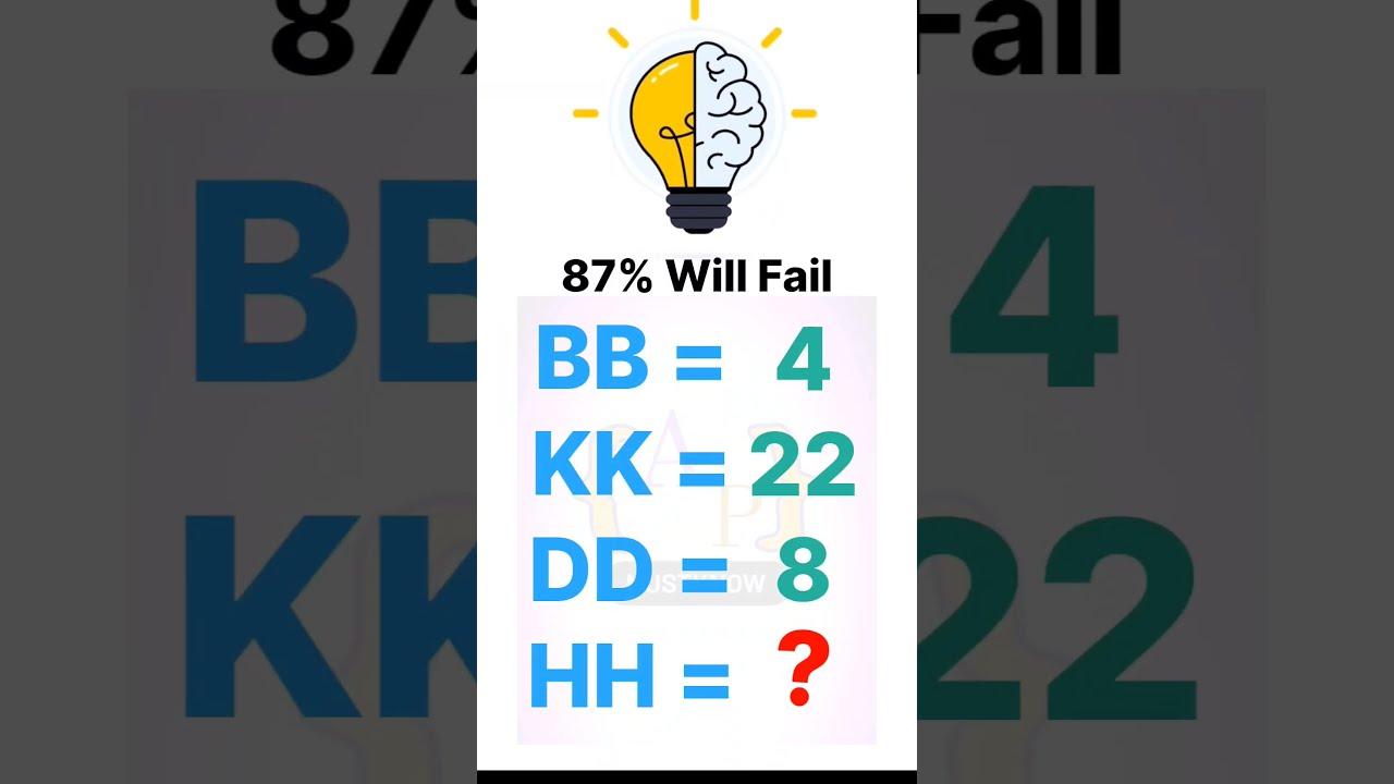87 Will Fail Comment Your Answer Shorts Iqtest Maths Mathgames Study Kids Yt
