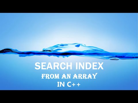 Wie Jeder Index von Array in C ++ Suchen