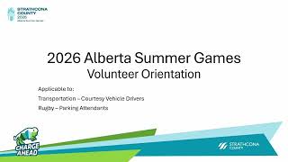 ASG 2026 Volunteer Orientation for Transportation
