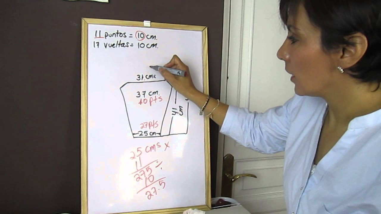 Cómo hacer un patrón para mangas con dos agujas