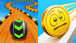 Sky Rolling Ball 3D Vs Coin Rush - All Levels Gameplay Android, iOS ( Part 13 ) NEW UPDATE Level screenshot 1