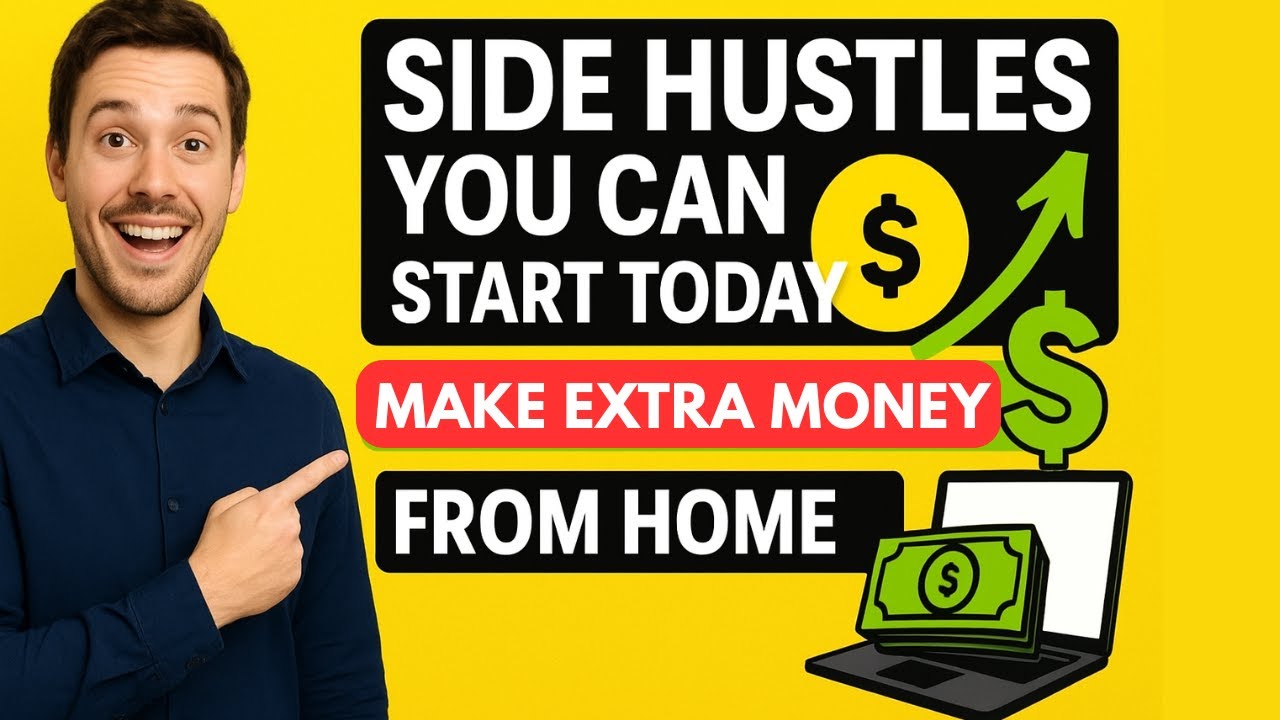 Side Hustles You Can Start Today Make Extra Money From Home - YouTube