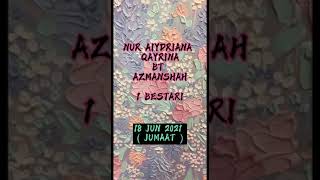 Nur Aiydriana Qayrina Tabung Duit Daripada Bahan Terpakai