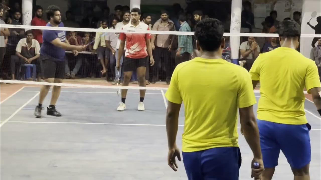 Vijayawada v/s Kovvur Badminton Tournament Semi finals 2 I am Pavan