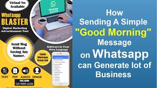 Learn How a Simple "Good Morning" Message can generate a lot of business. www.solversolutions.in screenshot 3