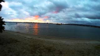 San Diego Mission Bay Paradise Point Time Lapse Sunset!