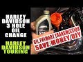 How To Do A Complete 3 Hole Oil Change Harley Davidson Touring