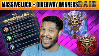 WE HIT BIG + PASSIVE PICK GIVEAWAY WINNERS ANNOUNCED! Raid: Shadow Legends