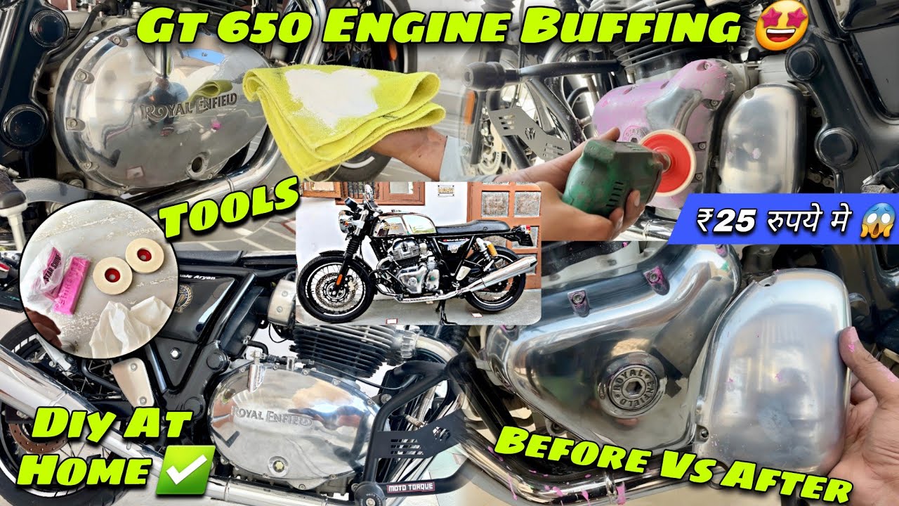 Aaj Apni GT 650 ka Ghar pe Engine Buffing kar diya ✅ GT 650 Engine Buffing DIY at Home 🔥 
