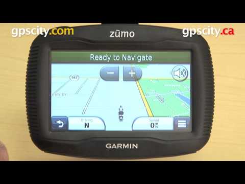 Garmin Zumo 350LM: View Map Screen with gpscity.com