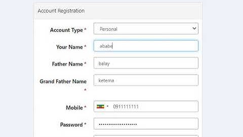 Registration - | eServicewww.eservices.gov.et › register