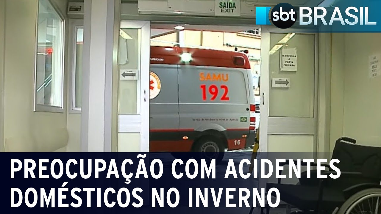 Chegada do frio intenso aumenta preocupação com acidentes domésticos | SBT Brasil (15/06/22)