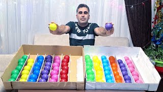 Solving Two Color Ball Puzzles at Once | Calming Gameplay 🔵🔴🟢🟣🟡🌈 screenshot 4