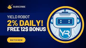 YIELD ROBOT 🤖 AI TRADING BOT  2% DAILY 🤖 FREE $12 BONUS!