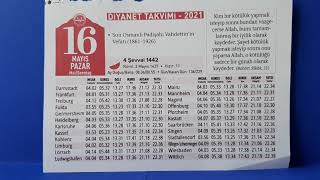 16.05.2021 Diyanet Takvimi Günlük. Şevval Orucunun Hikmeti Nedir?