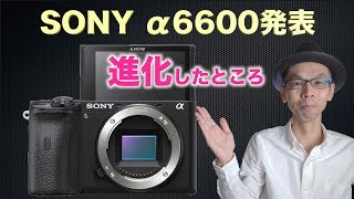 【SONY α6600発表】α6500／α6400から進化したところ【新型カメラ速報】