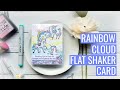 Rainbow Cloud Flat Shaker Card: Wipeout