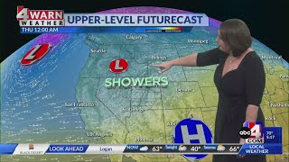 Increasing showers and thunderstorms over northern Utah Wednesday afternoon