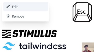 A Dropdown Menu Using Stimulus and TailwindCSS with Escape Key Support