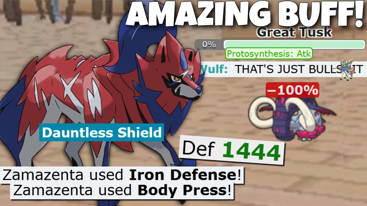 BODY PRESS ZAMAZENTA IS UNSTOPPABLE! POKEMON SCARLET AND VIOLET YouTube