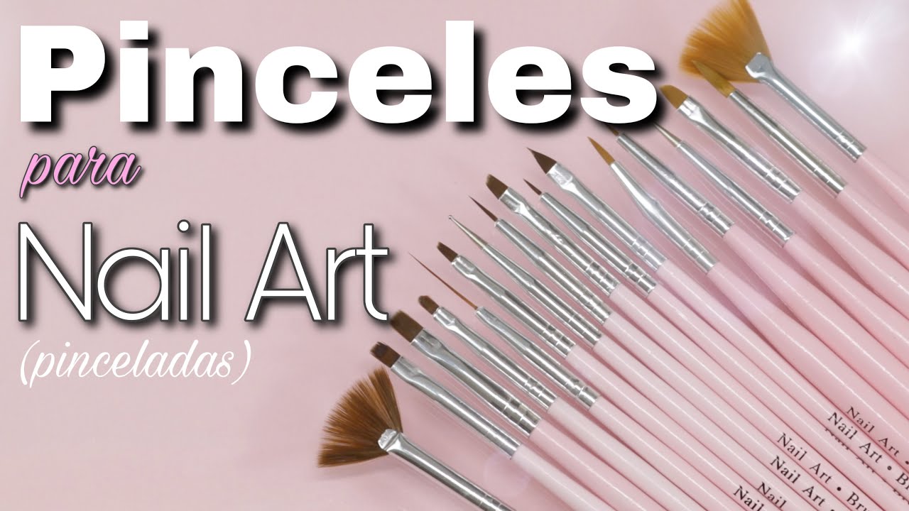 Tipos De Pinceles para Decorar Uñas 💅🏻 Que pinceladas se pueden realizar  con cada Pincel 