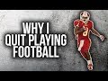 Why I Quit Playing Football *EVERY Athlete Needs To Hear This* | Sharpe Sports