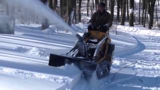 Vermeer S800 TX with Bradco snow blower 2
