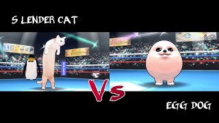 Fight Of Animals-Solo Edition (Juego para Android). GamePlay. S Lender Cat Vs Egg Dog.