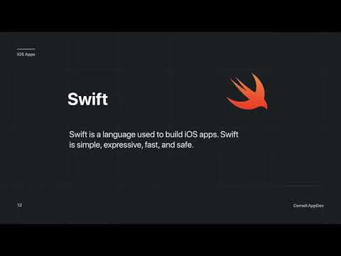 Intro to iOS Development: Lecture 1 - Intro to Swift