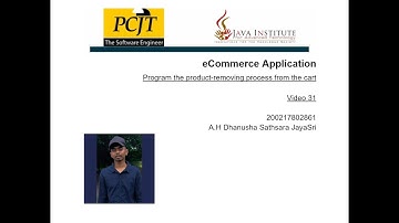 Program the product removing process from the cart