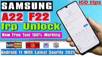 Samsung A22/F22 FRP/Bypass Google Account Lock 2021 September Without Smart Switch/No Copy Account