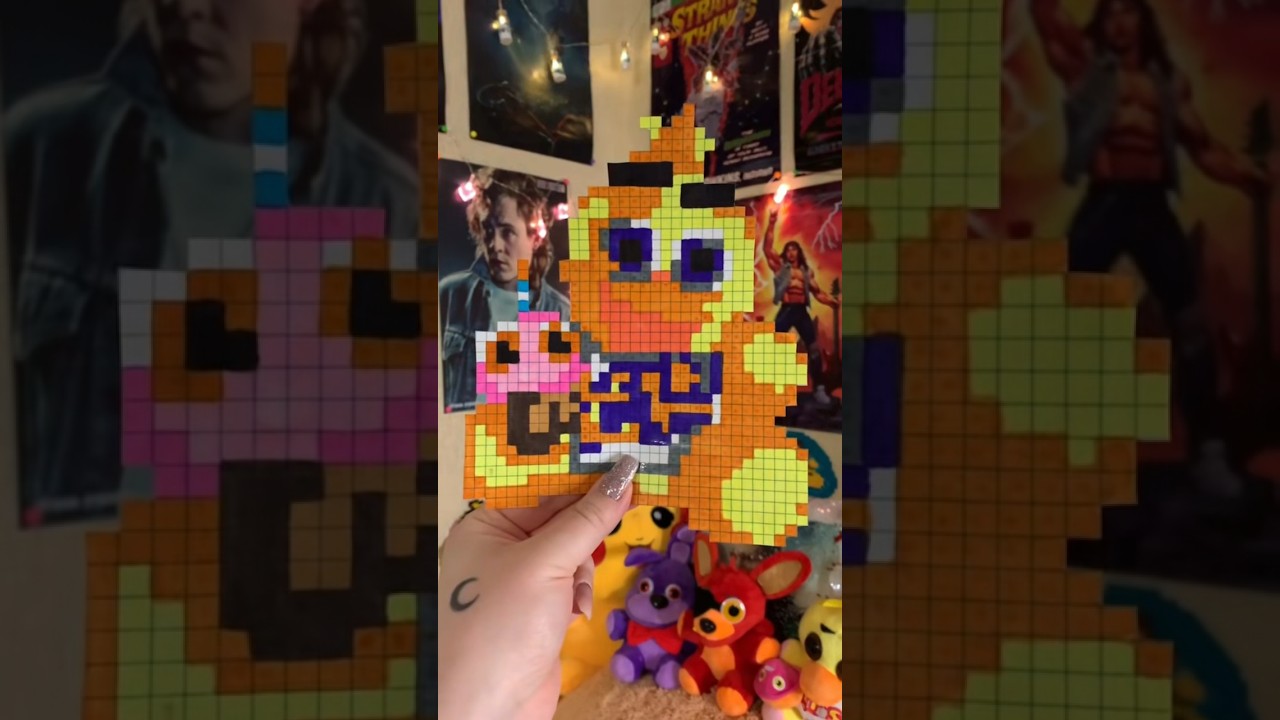 тгк: regcandy❤️ #pixel #pixelart #art #decoration #drawing #fnaf #fivenightsatfreddys #chica