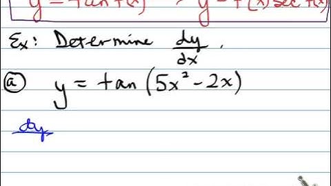 MCV Lesson 7 Derivative of tan