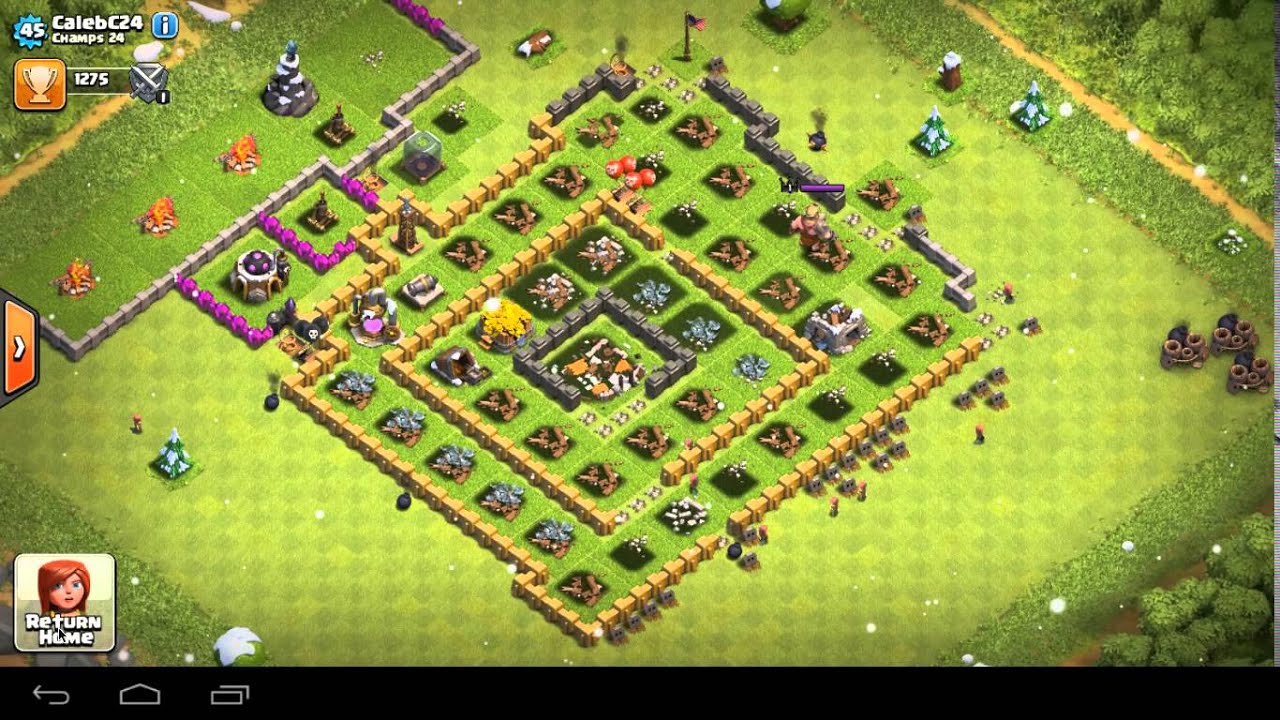 CalebC24 playing clash of clans on computer