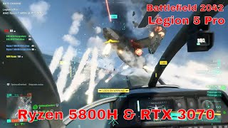 Battlefield 2042 Benchmark - Legion 5 Pro | Ryzen 7 5800H | RTX 3070