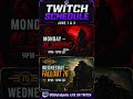 Twitch Schedule