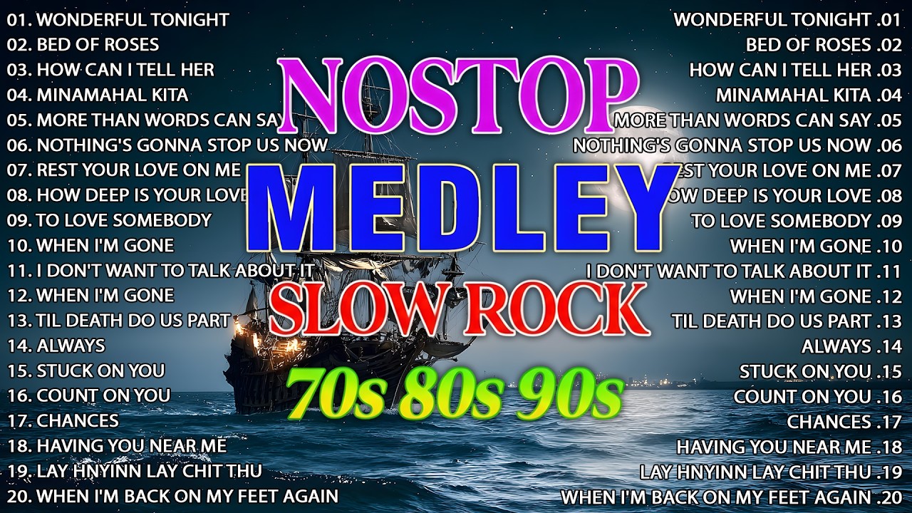 Slow Rock Love Songs Collection 70s 80s 90s | Nonstop Slow Rock Pinoy Medley 💽 Best Luamang Tugtugin