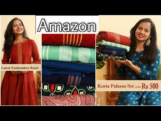 Buy Printed Designer Kurtis by TnS | Rayon Kurti Girls Style Latest | Long  Kurti For Women Under 500 | M,L,XL,2XL at Amazon.in