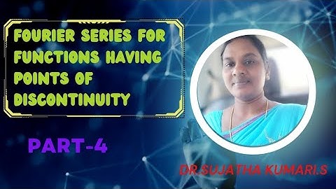 Fourier series for functions having points of discontinuity in telugu| Fourier series| Part-4|